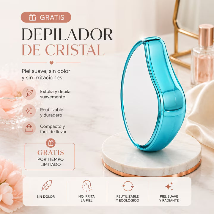 DEPILADOR FACIAL + depilador de cristal GRATIS